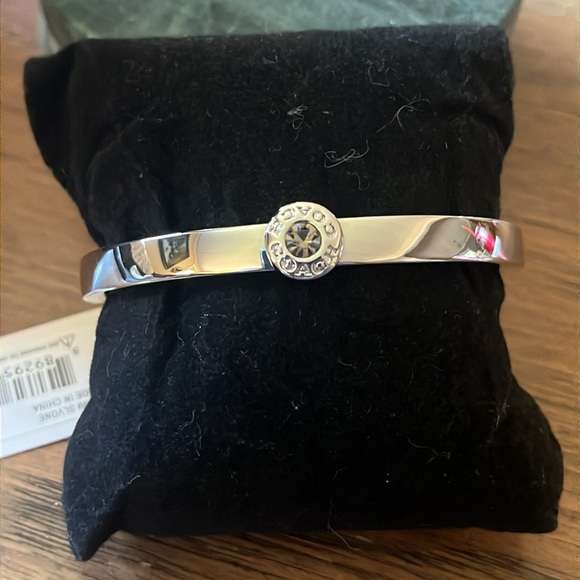 Coach Open Circle Hinged Bangle - Picture 4 of 11